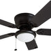 52 in. Traditional Flush Mount Indoor LED Ceiling Fan with Light Pull Chains, Matte Black Reversible Ceiling Fan Summer Winter-8-ErisView
