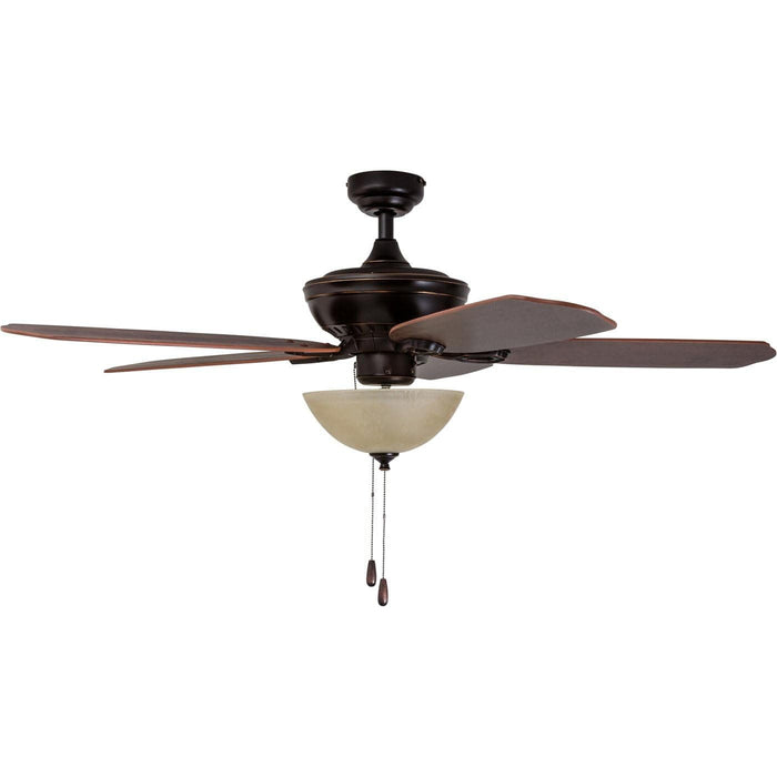 52 in. Traditional Indoor LED Ceiling Fan with Light Pull Chain, Reversible Ceiling Fan Summer Winter, Bronze Ceiling Fan-8-ErisView