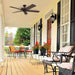 52 in. Traditional LED Indoor Outdoor Ceiling Fans with Pull Chain, Bronze Reversible Fan for Summer Winter-18-ErisView