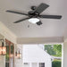52 in. Traditional LED Indoor Outdoor Ceiling Fans with Pull Chain, Bronze Reversible Fan for Summer Winter-7-ErisView