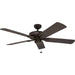 52 in. Traditional LED Indoor Outdoor Ceiling Fans with Pull Chain, Bronze Reversible Fan for Summer Winter-9-ErisView