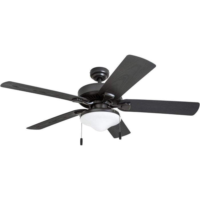 52 in. Traditional LED Indoor Outdoor Ceiling Fans with Pull Chain, Bronze Reversible Fan for Summer Winter-1-ErisView