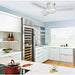 52 in. Traditional  White Ceiling Fan, Flush Mount LED Recessed Ceiling Fan-2-ErisView