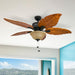 52 in. Tropical LED Ceiling Fan with Light Pull Chain, Solid Wood Blade Bronze Ceiling Fan-3-ErisView