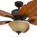 52 in. Tropical LED Ceiling Fan with Light Pull Chain, Solid Wood Blade Bronze Ceiling Fan-5-ErisView