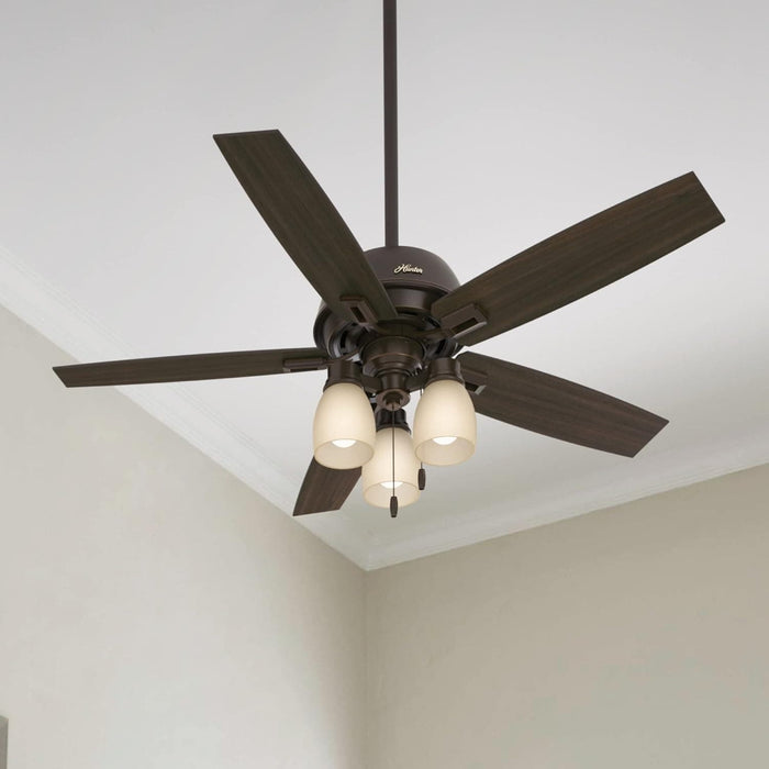 52 in. Unique Ceiling Fans with Lights Kit and Pull Chain, Ceiling Hugger Ceiling Fans-3-ErisView
