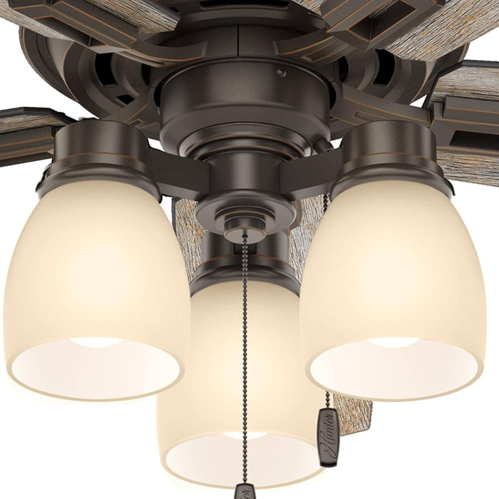 52 in. Unique Ceiling Fans with Lights Kit and Pull Chain, Ceiling Hugger Ceiling Fans-6-ErisView