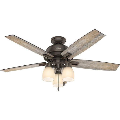 52 in. Unique Ceiling Fans with Lights Kit and Pull Chain, Ceiling Hugger Ceiling Fans-1-ErisView