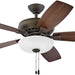 52 in. Wet Rated Outdoor Ceiling Fans, Indoor Brushed Nickel Ceiling Fan-13-ErisView