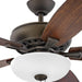 52 in. Wet Rated Outdoor Ceiling Fans, Indoor Brushed Nickel Ceiling Fan-14-ErisView