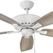 52 in. Wet Rated Outdoor Ceiling Fans, Indoor Brushed Nickel Ceiling Fan-21-ErisView