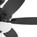 52 in. Wet Rated Outdoor Ceiling Fans, Indoor Brushed Nickel Ceiling Fan-28-ErisView