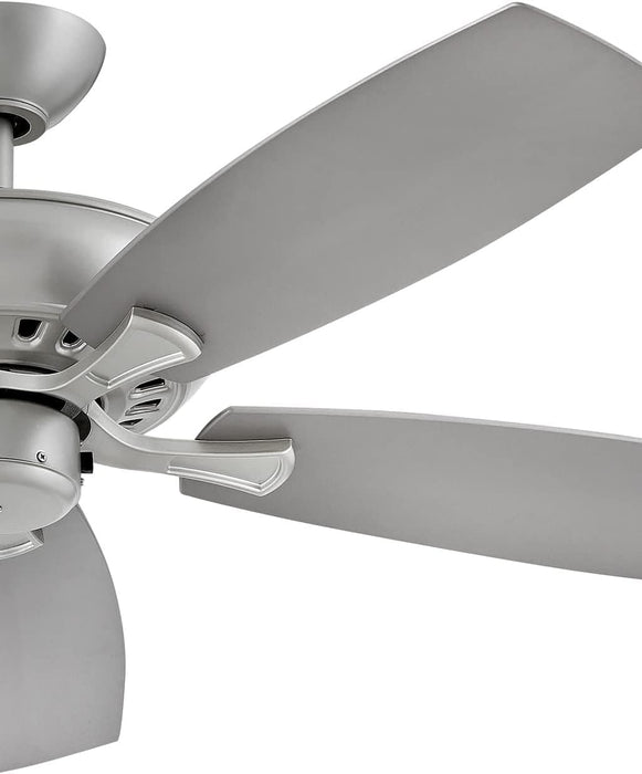 52 in. Wet Rated Outdoor Ceiling Fans, Indoor Brushed Nickel Ceiling Fan-3-ErisView