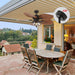 52 in. Wet Rated Outdoor Ceiling Fans with Light and Remote, Tropical Outdoor Ceiling Fan, Palm Ceiling Fan, Outdoor Patio Ceiling Fans, Gazebo Fan-9-ErisView