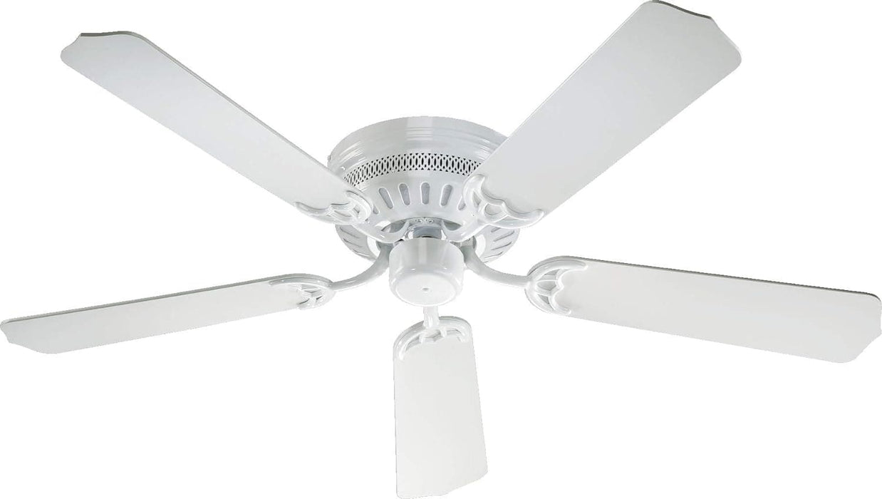 52 in. White Ceiling Fan, Home Ceiling Fan, Best Flush Mount Ceiling Fans-1-ErisView
