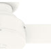 52 in. White Ceiling Fan NO Light, Matte White Ceiling Fan, Hugger Ceiling Fans for Dining Room-10-ErisView