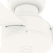 52 in. White Ceiling Fan NO Light, Matte White Ceiling Fan, Hugger Ceiling Fans for Dining Room-11-ErisView
