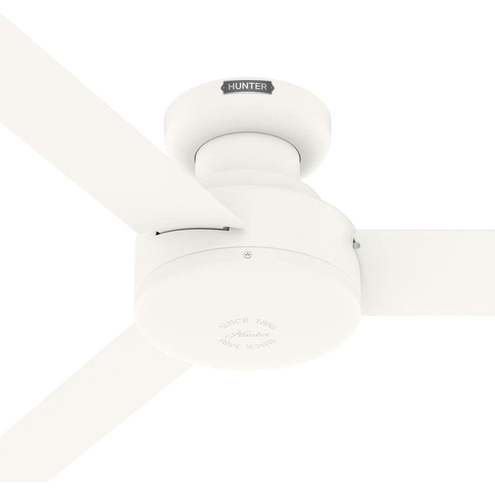 52 in. White Ceiling Fan NO Light, Matte White Ceiling Fan, Hugger Ceiling Fans for Dining Room-12-ErisView