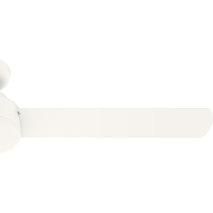 52 in. White Ceiling Fan NO Light, Matte White Ceiling Fan, Hugger Ceiling Fans for Dining Room-13-ErisView