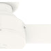 52 in. White Ceiling Fan NO Light, Matte White Ceiling Fan, Hugger Ceiling Fans for Dining Room-8-ErisView