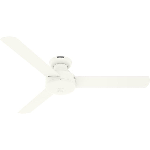 52 in. White Ceiling Fan NO Light, Matte White Ceiling Fan, Hugger Ceiling Fans for Dining Room-1-ErisView