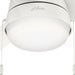 52 in. White Ceiling Fan with LED Light Kit and Pull Chain, Ceiling Hugger Ceiling Fan with Light-6-ErisView