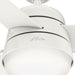 52 in. White Ceiling Fan with LED Light Kit and Pull Chain, Ceiling Hugger Ceiling Fan with Light-8-ErisView
