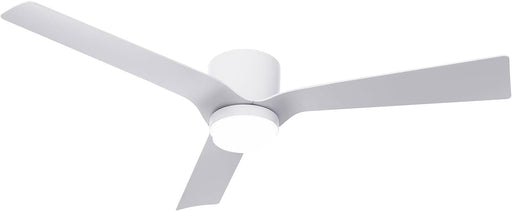 52 in. White Ceiling Fan with Lights and Remote, Ceiling Fan with Low Profile Light, Reversible Quiet Ceiling Fans, 3 Blades Modern Ceiling Fan-1-ErisView
