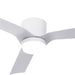 52 in. White Ceiling Fan with Lights and Remote, Ceiling Fan with Low Profile Light, Reversible Quiet Ceiling Fans, 3 Blades Modern Ceiling Fan-1-ErisView