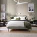 52 in. White Ceiling Fan with Wall Control, Mid Century Modern Ceiling Fan-6-ErisView