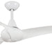 52 in. White Ceiling Fan with Wall Control, Mid Century Modern Ceiling Fan-1-ErisView