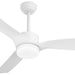 52 in. White Dimmable Reversible DC Ceiling Fan, 5 Blade Ceiling Fan with Light Remote, Indoor Ceiling Fan for Bedroom Kitchen, Outdoor Patio Fan-9-ErisView