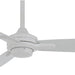 52 in. White Flat Ceiling Fan, IndoorOutdoor Ceiling Fans without Lights-1-ErisView