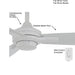 52 in. White Flat Ceiling Fan, IndoorOutdoor Ceiling Fans without Lights-2-ErisView