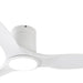 52 in. White Flush Mount Ceiling Fans with Remote, Modern Ceiling Fan with Low Profile Light, Quite Reversible DC Ceiling Fan-9-ErisView
