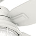 52 in. White Indoor Outdoor Ceiling Fans with LED Light Kit and Pull Chain, Hugger Ceiling Fan with Light, Four Blade Ceiling Fan-5-ErisView