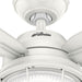 52 in. White Indoor Outdoor Ceiling Fans with LED Light Kit and Pull Chain, Hugger Ceiling Fan with Light, Four Blade Ceiling Fan-7-ErisView