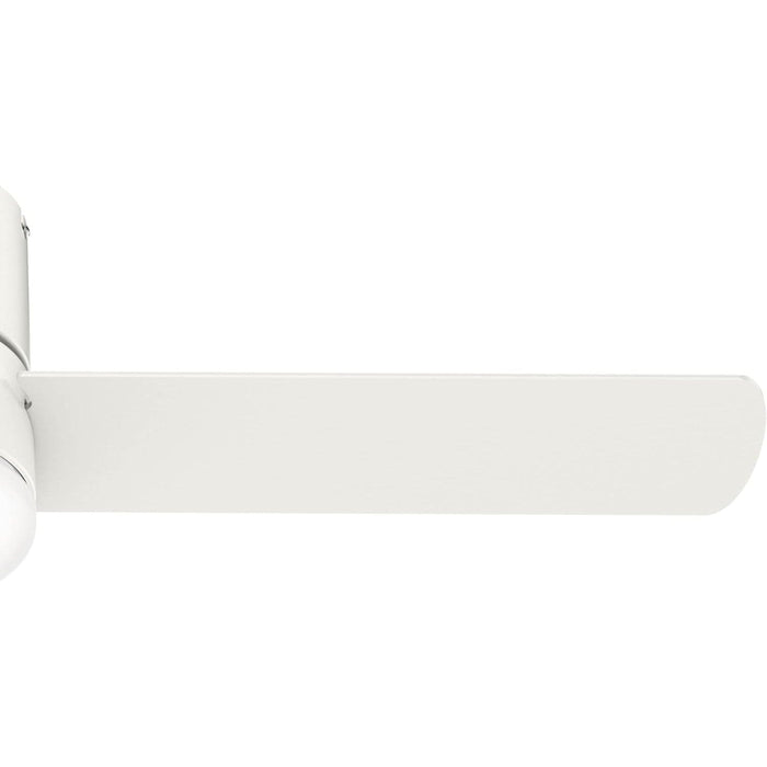 52 in. White Low Profile Ceiling Fan with LED Light Kit and Handheld Remote, Ceiling Hugger Ceiling Fans-13-ErisView