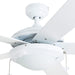 52 in. White Modern LED Ceiling Fan with Light Pull Chain, Reversible Ceiling Fan Winter Summer-10-ErisView