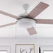 52 in. White Modern LED Ceiling Fan with Light Pull Chain, Reversible Ceiling Fan Winter Summer-2-ErisView