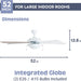 52 in. White Modern LED Ceiling Fan with Light Pull Chain, Reversible Ceiling Fan Winter Summer-5-ErisView