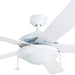 52 in. White Modern LED Ceiling Fan with Light Pull Chain, Reversible Ceiling Fan Winter Summer-9-ErisView