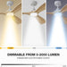 52 in. White Smart Wood Ceiling Fan with Light Remote Alexa Wi-Fi APP Control, Natural Wood Reversible Quiet Ceiling Fans, Dimmable High Speed Ceiling Fan-4-ErisView