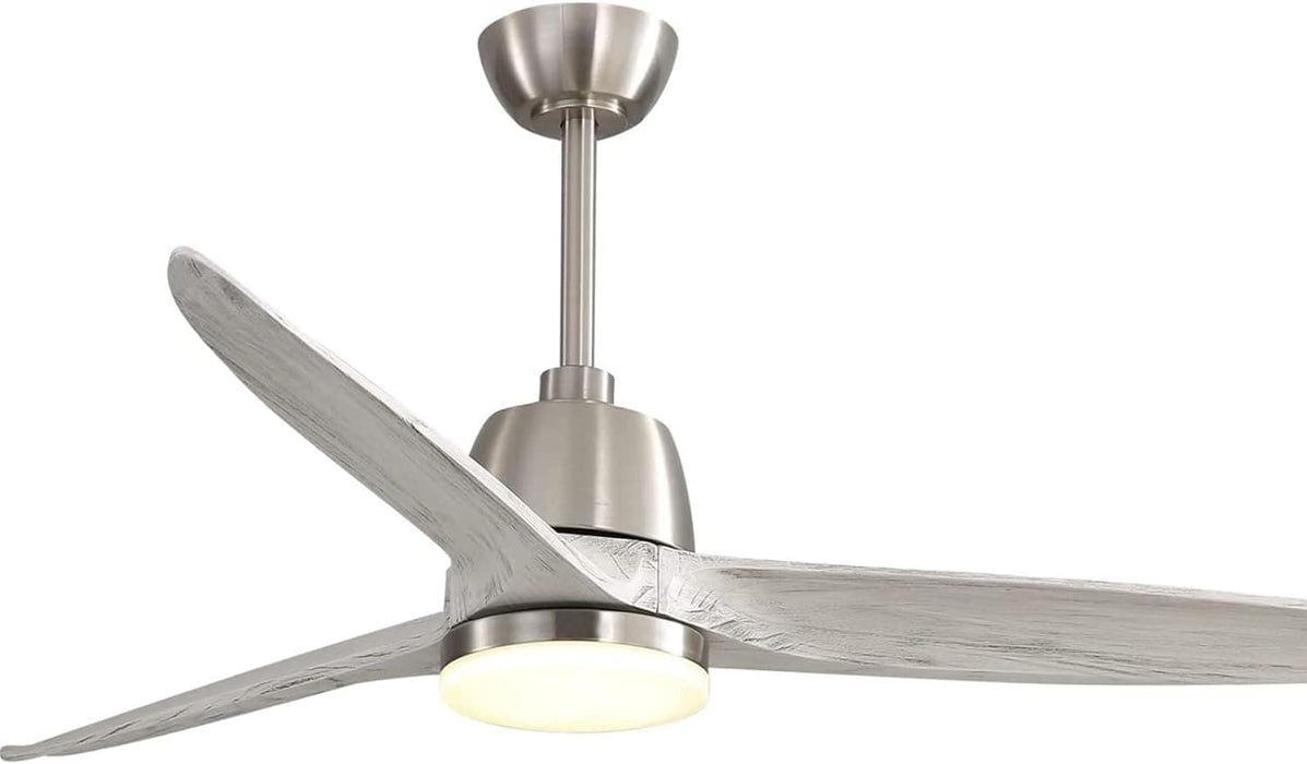 52 in. Wood Ceiling Fan NO Light, 3 Blades Ceiling Fan with Remote, Quiet Energy Efficient Ceiling Fans-15-ErisView