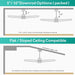 52 in. Wood Ceiling Fan NO Light, 3 Blades Ceiling Fan with Remote, Quiet Energy Efficient Ceiling Fans-19-ErisView