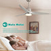 52 in. Wood Ceiling Fan NO Light, 3 Blades Ceiling Fan with Remote, Quiet Energy Efficient Ceiling Fans-21-ErisView