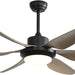 52 in. Wood Ceiling Fan NO Light, 3 Blades Ceiling Fan with Remote, Quiet Energy Efficient Ceiling Fans-23-ErisView