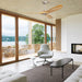 52 in. Wood Ceiling Fan NO Light, 3 Blades Ceiling Fan with Remote, Quiet Energy Efficient Ceiling Fans-42-ErisView