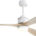 52 in. Wood Ceiling Fan NO Light, 3 Blades Ceiling Fan with Remote, Quiet Energy Efficient Ceiling Fans-45-ErisView