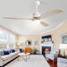 52 in. Wood Ceiling Fan NO Light, 3 Blades Ceiling Fan with Remote, Quiet Energy Efficient Ceiling Fans-51-ErisView